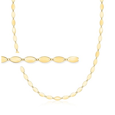 Ross-Simons Italian 10kt Yellow Gold Oval-Link Necklace