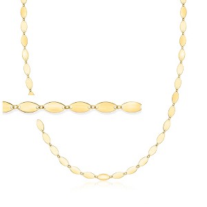 Ross-Simons Italian 10kt Yellow Gold Oval-Link Necklace - 1 of 3