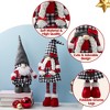 JOYFY Christmas Couple Gnome Decoration Long Leg (Black Buffalo) - 23" - 4 of 4