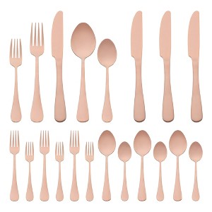 REGALWOVEN 20 Piece Stainless Steel Mirror Polished Flatware Cutlery Set - 1 of 4