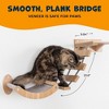 SWEET LIFE PETS Indoor Cat Perch, Wall Shelf with Hanging Hammock & Plank Bridge for Climbing - for Small Pets up to 18 Pounds - 2 of 4