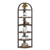 MAYEERTY 6-Tier Corner Shelf, 71 inch Tall Corner Bookshelf for Small Space - 4 of 4