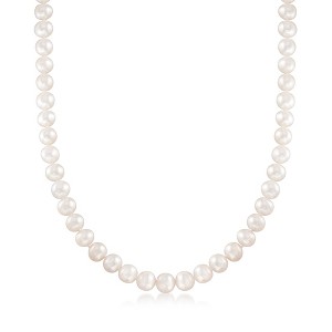 Ross-Simons 8-9mm Cultured Pearl Necklace With 14kt Yellow Gold - 1 of 4