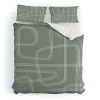 Deny Designs Cocoon Abstract Design Duvet Cover and Pillow Sham Set Green - 2 of 4