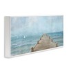 Stupell Industries Waterfront Pier Coastal Ocean View Framed Giclee Art, White, 30" x 13" - 2 of 4