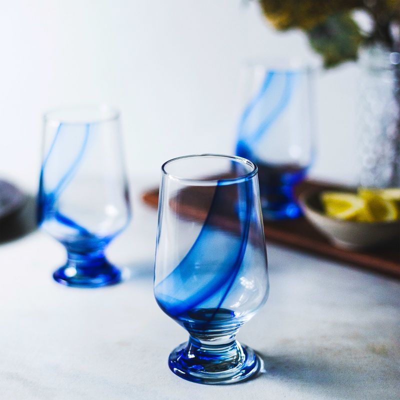Libbey Blue Ribbon Goblet Beverage Glasses, 12.8-ounce, Set of 8, 3 of 5