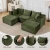 Cloud Modular Sectional Sofa,Modern Upholstered Couches, Comfort U/L Shaped Sofa,Deep Seat Corner Couch for Living Room - 3 of 4