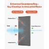 VEVOR 4 PCS Acoustic Panels, 2 inch Thick 23.6 x 11.8 inch Fiberglass Sound Absorbing Panels, Self-adhesive Soundproof Wall Boards, Gray - 3 of 4