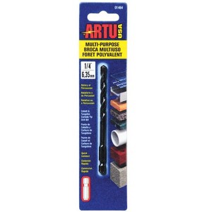 ARTU 1/4 in. X 4-1/8 in. L Carbide Tipped Drill Bit Quick-Change Hex Shank 1 pc - 1 of 3