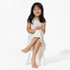 Bellabu Bear Kids Milk & Cookies White Bamboo Girls' Sleeveless Dress - 2 of 4
