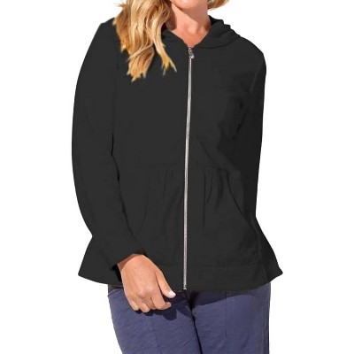Women's Terry Zip Front Beach Hoodie - ESCAPE BY HABITAT