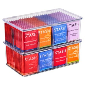 Sorbus Storage Bins for Pantry with Dividers & Lids (M) - 1 of 4
