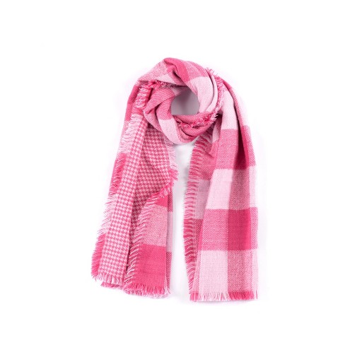 ADO Wrap Light Pink Peace Sign Scarf