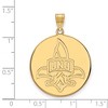 Black Bow Jewelry 14k Yellow Gold Plated Sterling Silver New Orleans Privateers NCAA Extra Large Pendant - 2 of 3