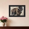 HomeRoots The Boss Bison Only Black Framed Print Wall Art - 2 of 4