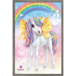 Trends International Animal Club - Unicorn Framed Wall Poster Prints - 1 of 4
