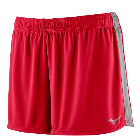 Mizuno Victory 3.5 Inseam Volleyball Shorts, Size Large, Red (1010) 