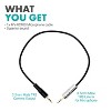 Movo MV-RC100 3.5mm Male Line-in to Male Microphone Attenuator Cable - 3 of 4