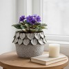 Ceramic Planter with Heart Accents - Ceramic Decorative Flower Pot for Indoor & Outdoor Plants - Modern Boho Style, Home & Garden Decor - 2 of 4