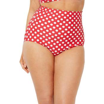 Swimsuits for All Women's Plus Size High Waist Swim Brief