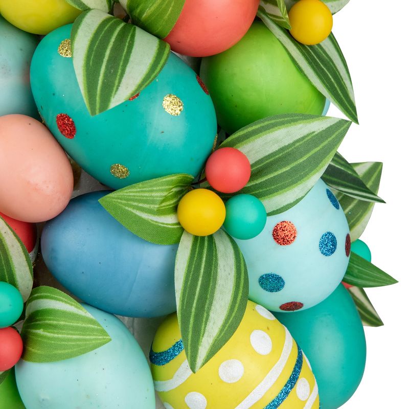 Northlight 17" Colorful Easter Egg Tree in Yellow Gingham Pot, 4 of 7