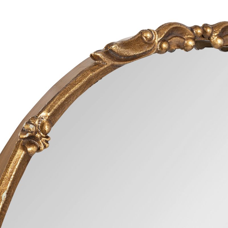 Kate and Laurel Brynley Round Metal Round Mirror, 24" Diameter, Gold, 5 of 9