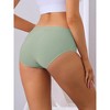 Allegra K Women's Mid-Waisted Invisible Full Coverage Light and Breathable Briefs - 2 of 4