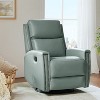 Hilario Fall 30.31''Wide Genuine Leather Swivel Rocker Recliner  Deal of the day | ARTFUL LIVING DESIGN - 2 of 4