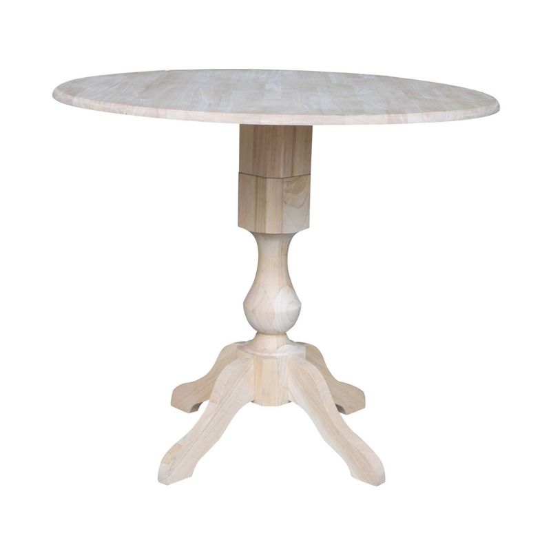 Blake Round Drop Leaf Table Unfinished - International Concepts, 1 of 7