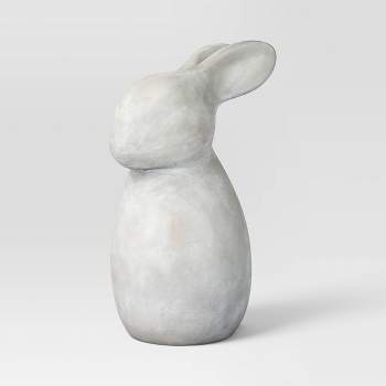 Cement Rabbit Outdoor Garden Figurine - Threshold™