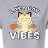 Women's - Pokémon - Lazy Day Vibes Meowth Cropped Graphic T-Shirt - 2 of 4
