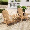 WestinTrends Tuscany HIPS¬¨‚Ä†Outdoor¬¨‚Ä†Patio¬¨‚Ä†Folding¬¨‚Ä†Adirondack¬¨‚Ä†Conversation Set (3-Piece) - 2 of 4