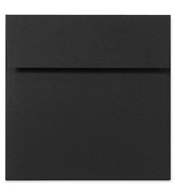 LUX 5 x 5 Square Envelopes 2 11/16 x 3 11/16 Black Linen 8505-BLI-50