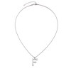 Adornia Silver Plated Mixed Stone Crystal Initial Necklace - 3 of 3