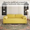 NicBex Convertible Sofa Bed Couch with Adjustable Back & Foldable Arm,Flannelette Upholstered Sleeper Sofa for Living Room,Bedroom - 3 of 4
