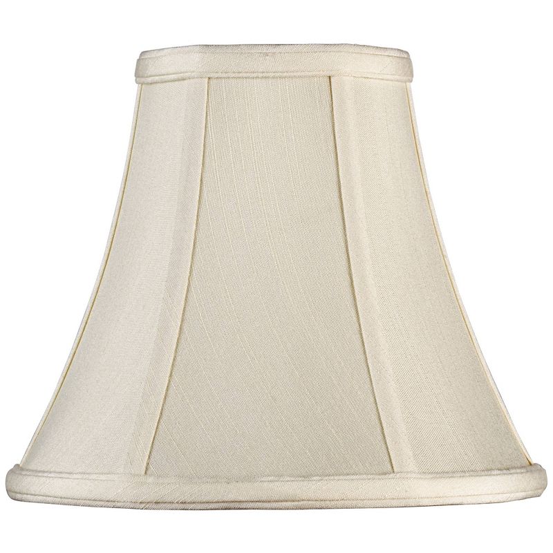 Imperial Shade Set of 2 Round Bell Lamp Shades Cream Small 4.5" Top x 9" Bottom x 8" Slant x 7.5" High Spider with Replacement Harp and Finial Fitting, 3 of 8