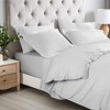 300 Thread Count Rayon From Bamboo Solid 3 Piece Duvet Cover Set by Blue Nile Mills - 4 of 4