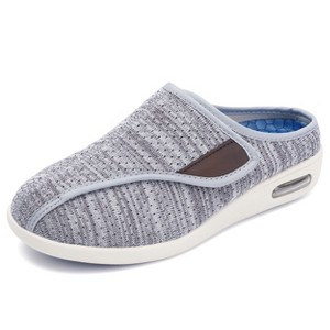 Womens Stylish Shoes with Arch Support Extra Wide Widths Walking Sneakers with Soft Insoles Adjustable Easy On/Off for Swollen Feet - 1 of 4