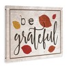 Stupell Industries Be Grateful Fall Leaves Typography, 20" x 16" - 3 of 4