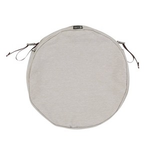 15" x 2" Montlake Water-Resistant Patio Chair Seat Cushion Slip Cover Heather Gray - Classic Accessories - 1 of 4