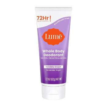 Lume Whole Body Invisible Cream Tube Deodorant - Lavender Sage - 2.2oz