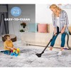 Kumasinova Stain-Resistant Area Rug, Non-Shedding Door Mat, Kid & Pet-Friendly, GrayMulti Abstract Area Rug for Living Room, Latex-Free Cotton Backing - 3 of 4