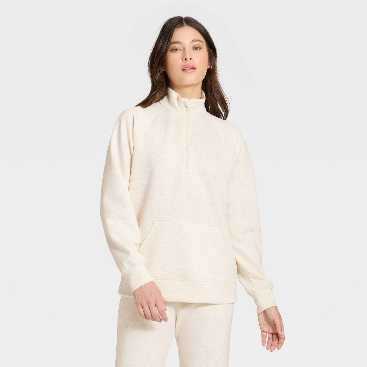 Women's Airy Sleek Legging Friendly Half Zip Sweatshirt - All In Motion