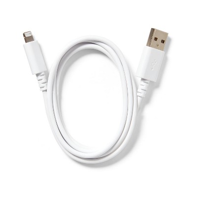 3&#39; Lightning to USB-A Charging Cable - dealworthy&#8482; White