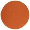 Colonial Mills Tortuga Braided Rug, Orange 7x7, Round Shape - 2 of 4