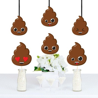 Big Dot of Happiness Party 'Til You're Pooped  - Poop Decorations DIY Poop Emoji Party Essentials - Set of 20