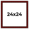 PosterPalooza | Square Weathered Red Picture Frame - UV Acrylic, Foam Board Backing, Hanging Hardware - 2 of 4