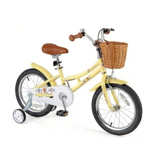 VASIP 16'' Kids Bike Height Adjustable Handlebar Seat Basket Bell Training Wheels - 1 of 1