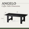 Maven Lane Angelo Rustic Rectangular Wooden Coffee Table - 4 of 4