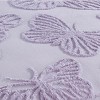 Collections Etc Butterfly Textured Chenille Ruffled Border Bedspread - 3 of 3
